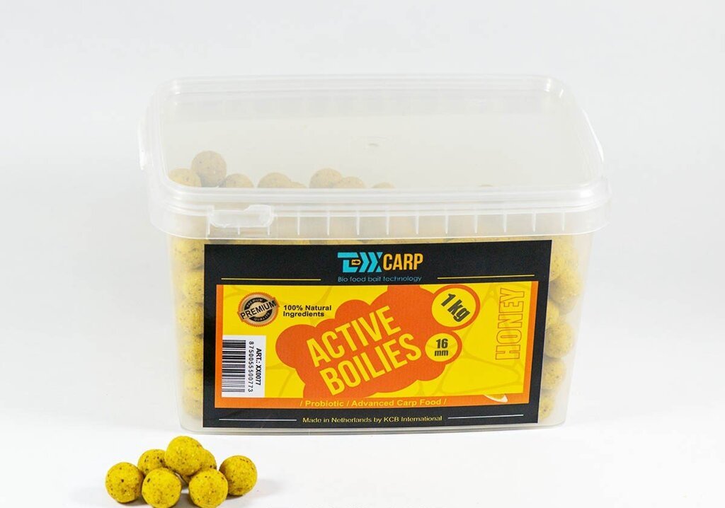 Бойлы Texx Carp Active Boilies Honey 16mm 1 kg купить,NaN