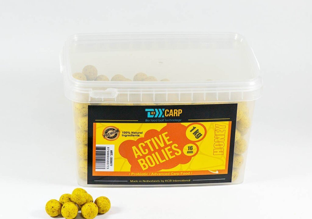 Бойлы Texx Carp Active Boilies Honey 16mm 1 kg купить,NaN