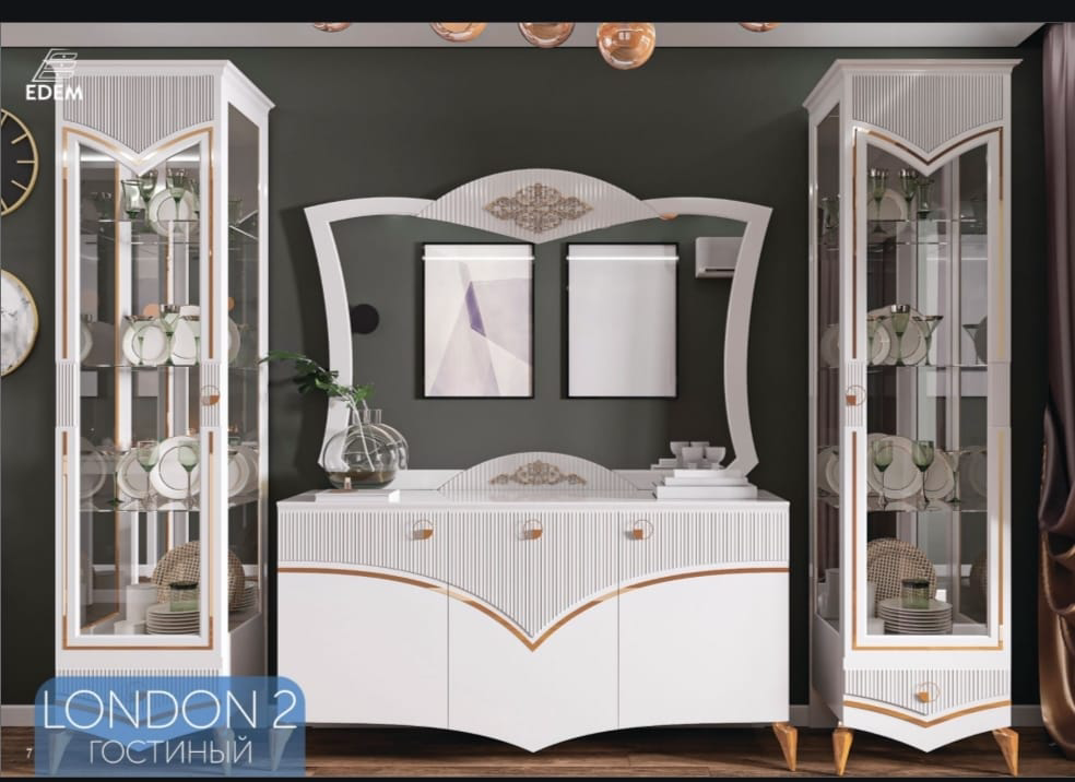 Стенка Эдем Лондон-2 225х270х50см белый купить,NaN