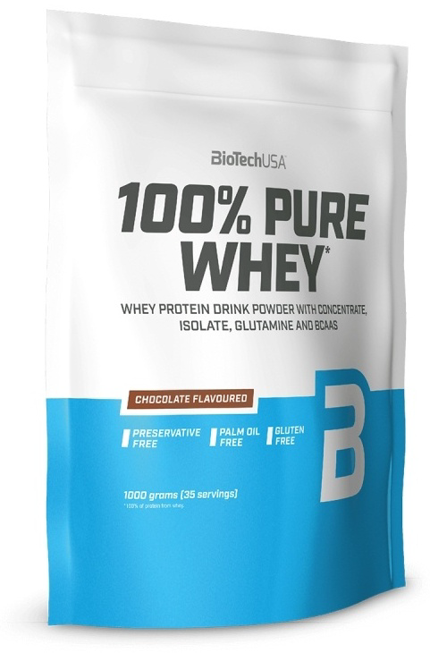 Протеин BioTech USA 100% Pure Whey шоколад 1000 гр купить,27990