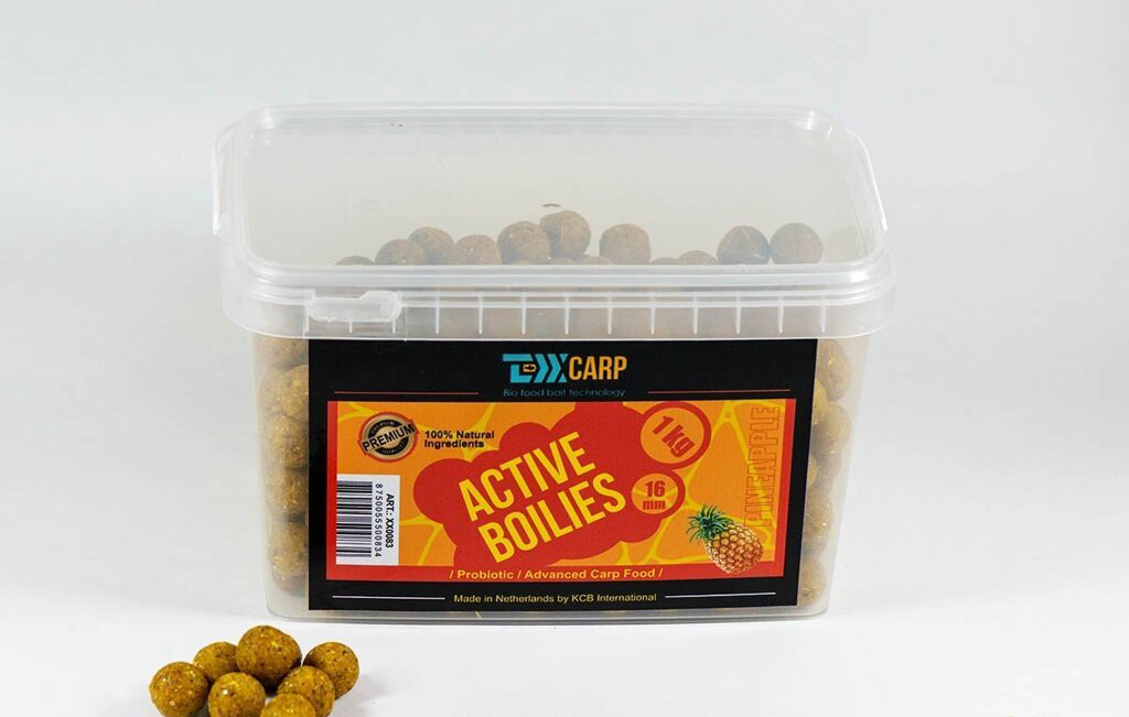 Бойлы Texx Carp Active Boilies Pineapple 16mm 1 kg купить,NaN