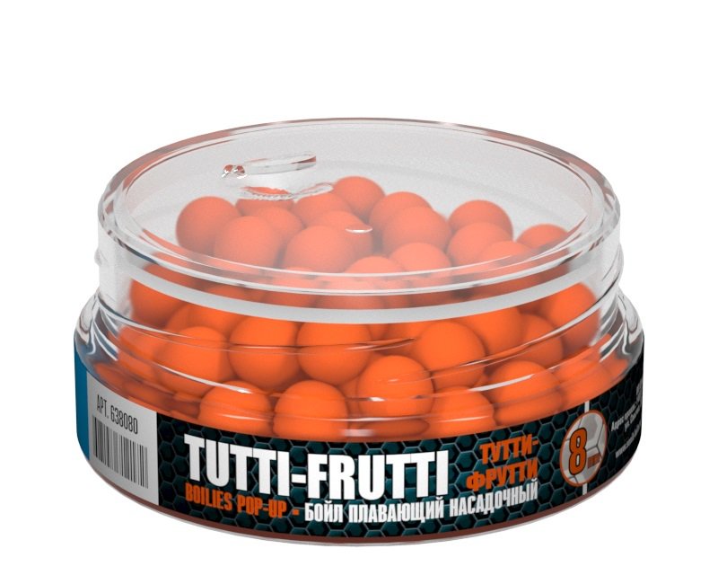 Бойлы Sonik Baits Tutti Frutti Micron Fluo Pop-ups  8 мм 50мл купить,NaN