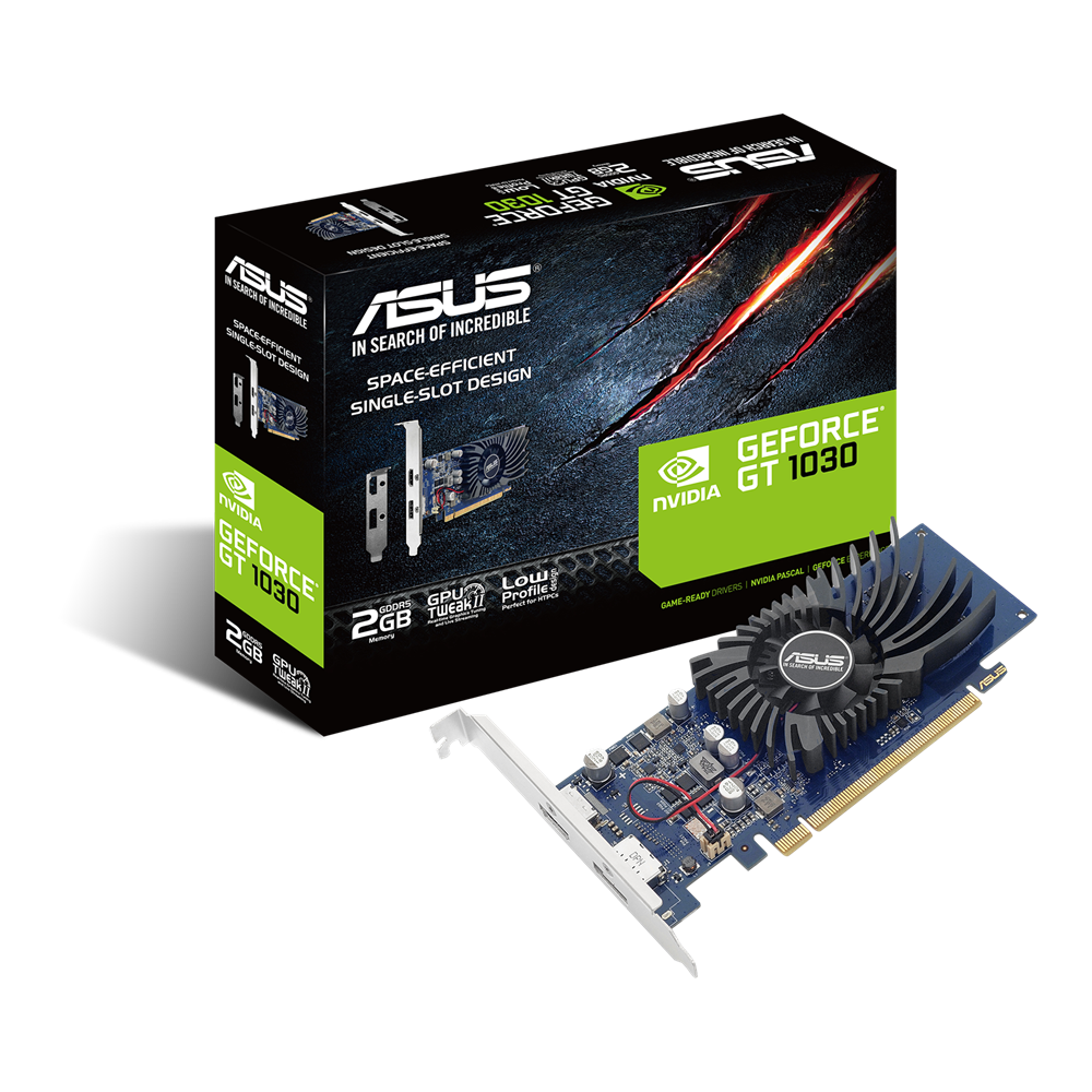 Видеокарта Asus GeForce GT 1030 LP 2Gb GT1030-2G-BRK купить,0