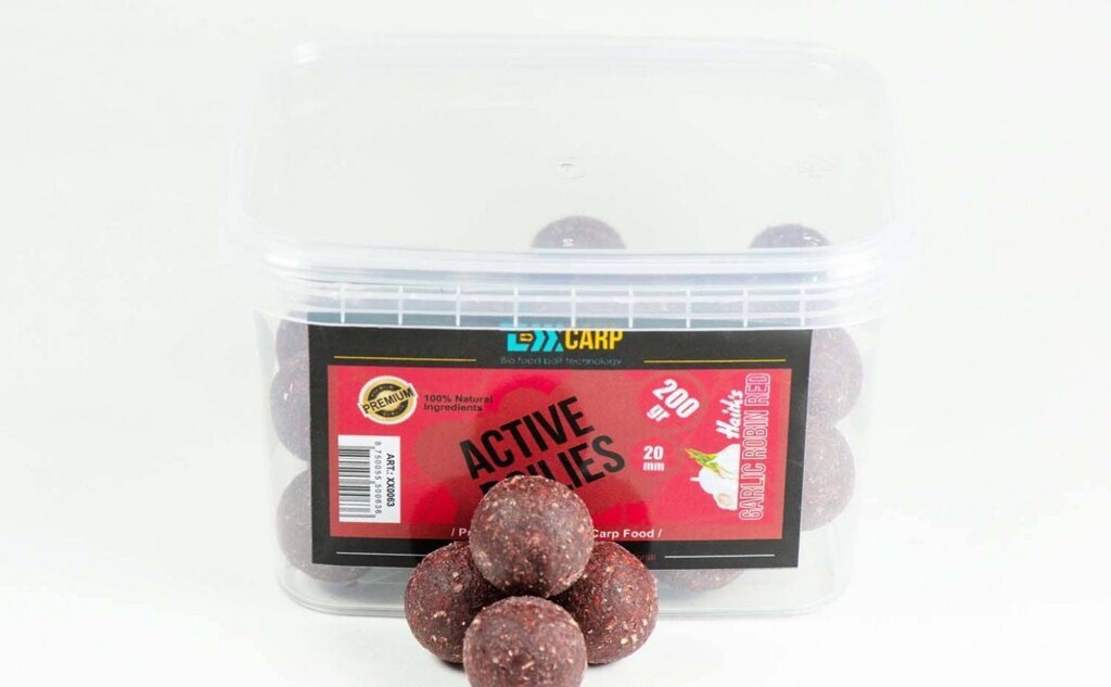 Бойлы Texx Carp Active Boilies  Garlic-Robin Red 20mm 200 gr купить,NaN