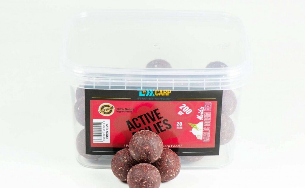Бойлы Texx Carp Active Boilies  Garlic-Robin Red 20mm 200 gr купить,NaN