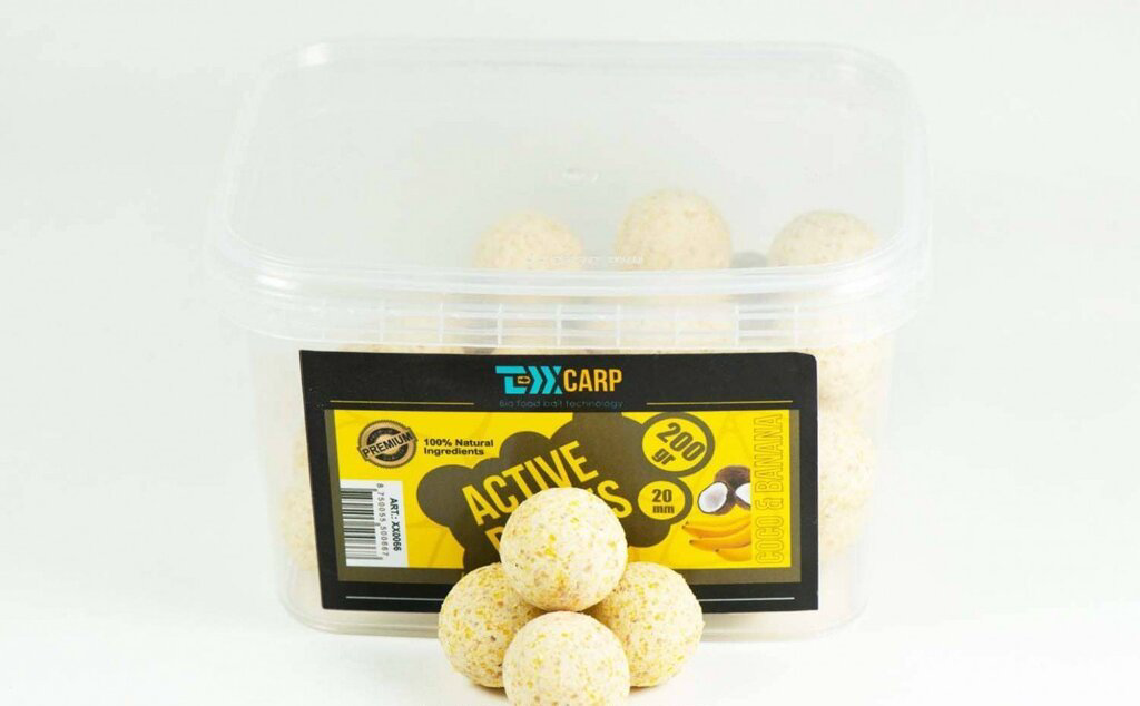 Бойлы Texx Carp Active Boilies Coco & Banana 20mm 200 gr купить,NaN