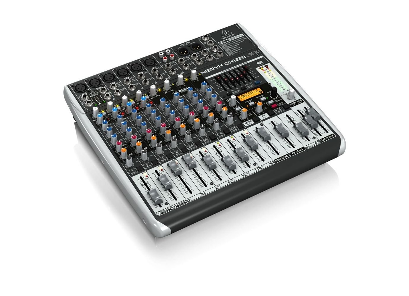 Микшерный пульт Behringer Xenyx QX1222USB серый