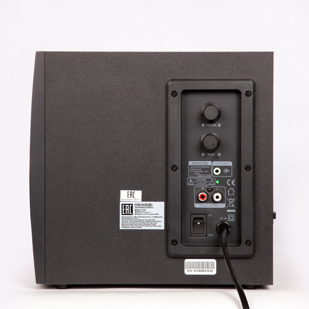 Компьютерные колонки Microlab M300 черный