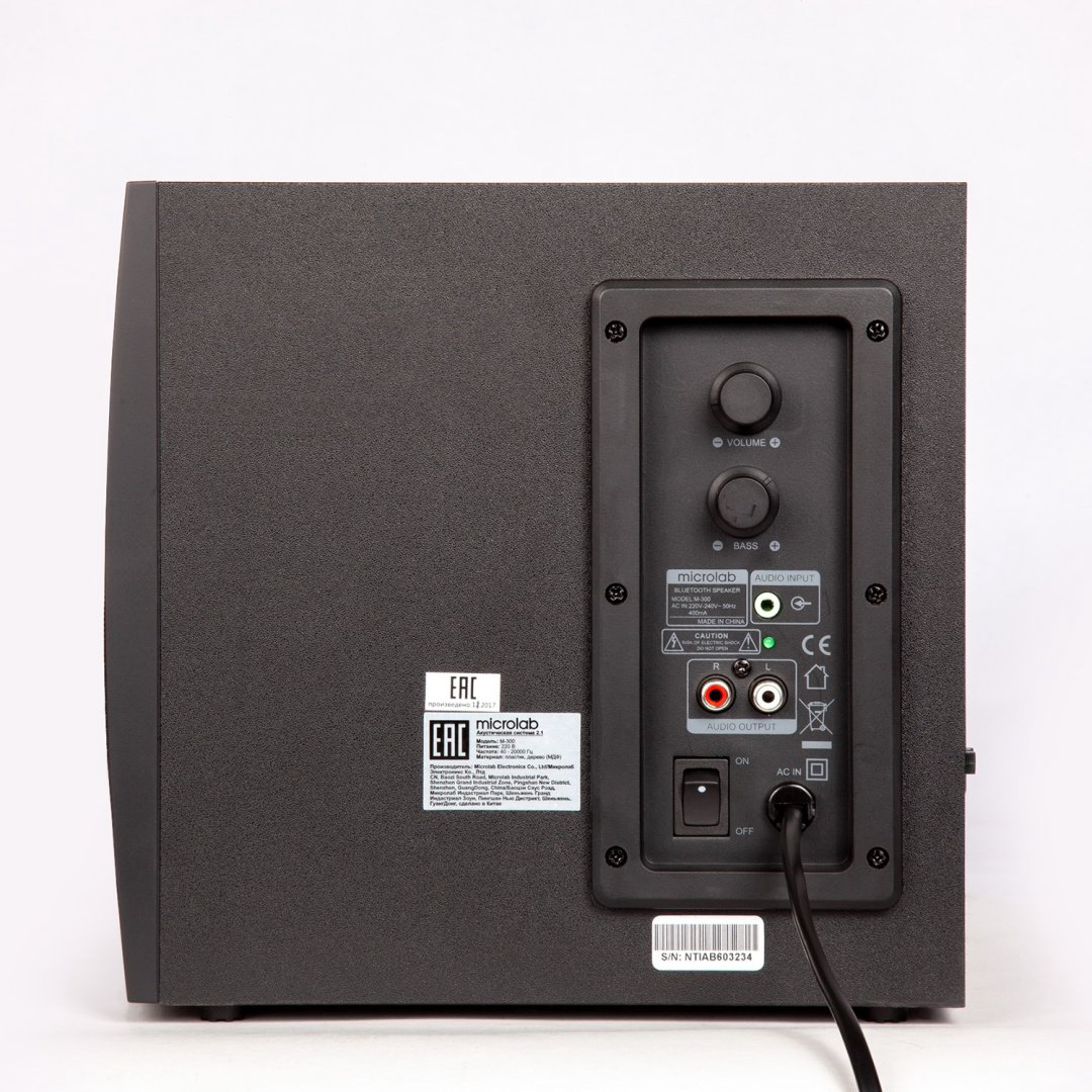 Компьютерные колонки Microlab M300 черный - ForteMarket Компьютерные колонки Microlab M300 черный купить,24900