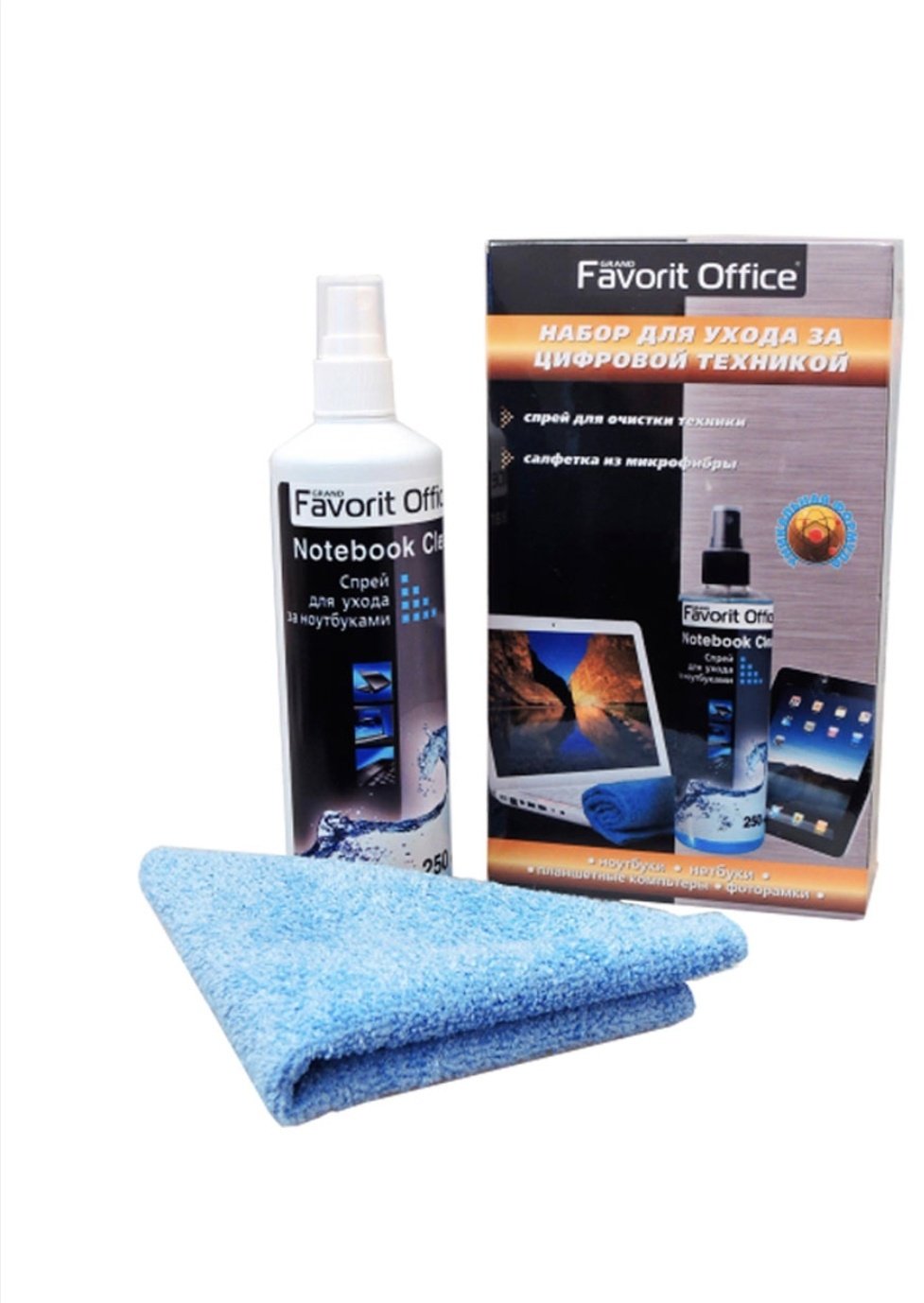FavoritOffice чистящий спрей F440013 + салфетка купить,NaN