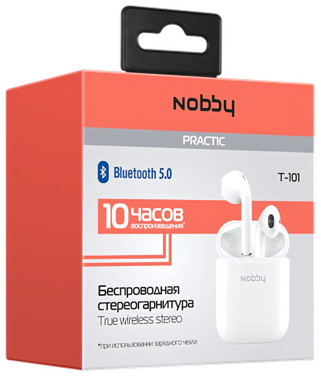 Наушники Nobby Practic T-101 белый купить,NaN