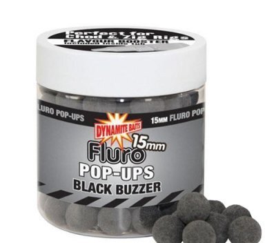 Бойлы Dynamite Baits Black Buzzer Fluro+ Liquid Booster 15мм купить,NaN