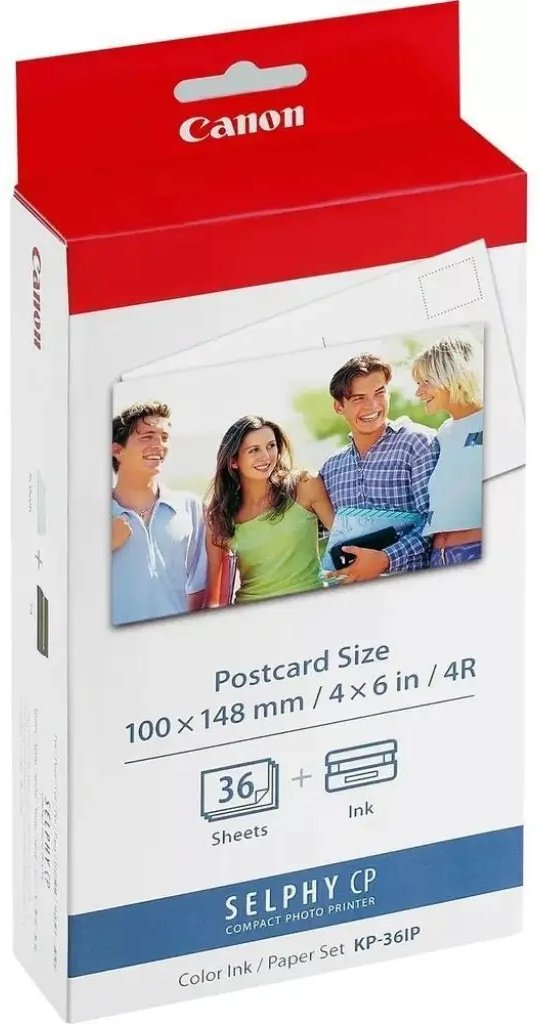 Canon KP-36IP бумага, A8, 36 шт, глянцевое покрытие купить,NaN