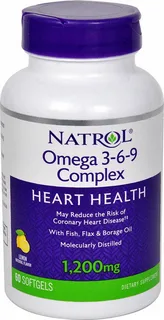 Natrol  Ink Natrol  Комплекс жирных кислот Омега 3-6-9   1200 мг  капсулы 90 шт