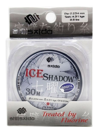 Рыболовная леска Shii Saido Ice Shadow 0,181 мм 30 м прозрачная купить,NaN