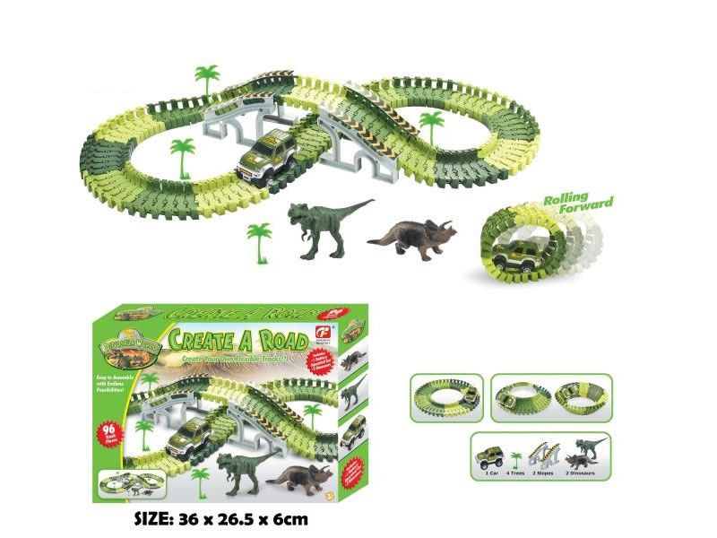 Сборный трек Action Track Дино 1611 120 деталей купить,NaN