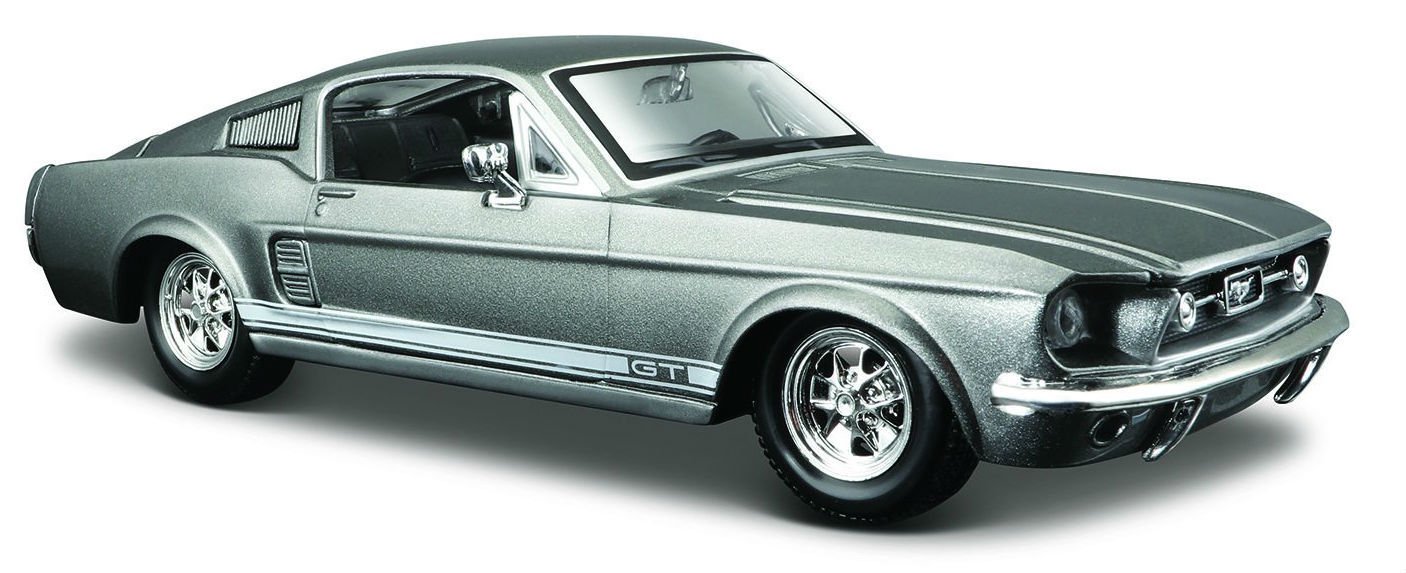 Модель автомобиля Maisto 1:24 Ford Mustang GT 1967 Серый купить,NaN