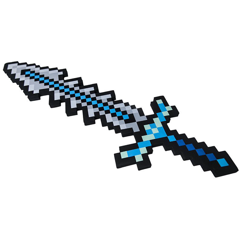 Клинок ледяной пиксельный Minecraft 75см купить,NaN