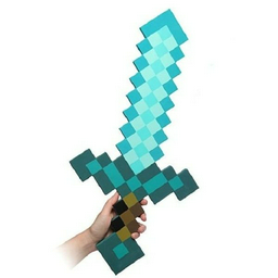 Меч Minecraft пиксельный 60см изумрудный