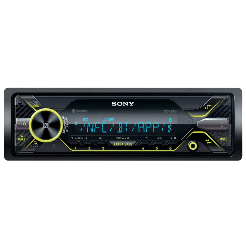 Автомагнитола Sony DSX-A416BT DSXA416BT.EUR черная купить,NaN