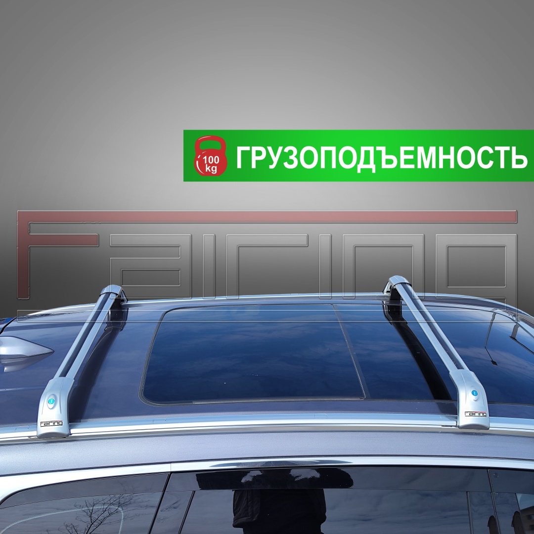 Поперечины FAIRING FG-Q8S Audi Q8 2018-2024 серебристый купить,NaN
