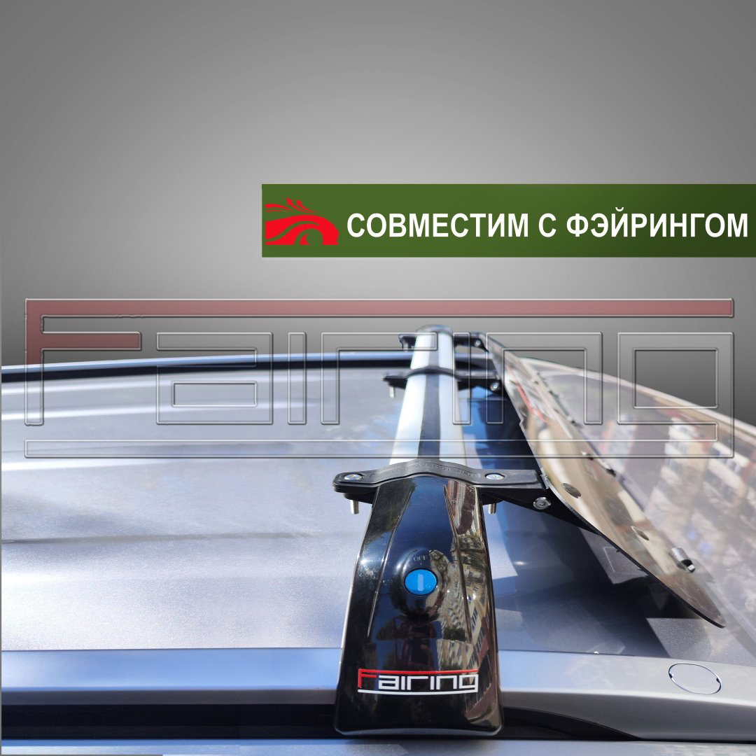 Поперечины FAIRING FG-TERB Nissan Terrano 2014-2024 черный купить,NaN