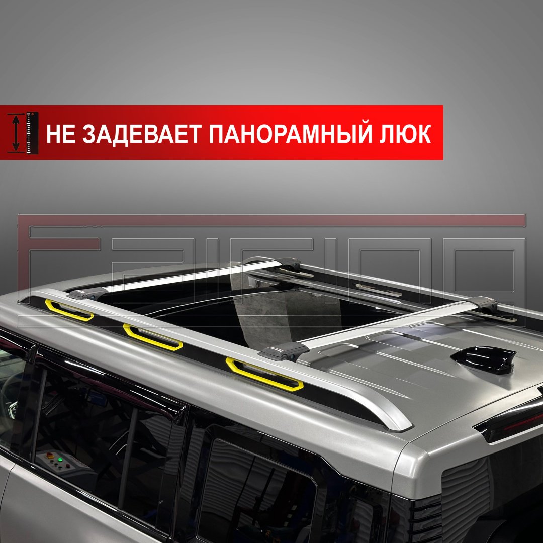 Поперечины FAIRING FG2-TLCP Toyota Land Cruiser Prado 2024-2025 серебристый