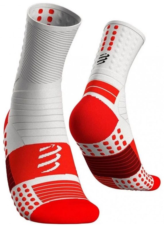 Носки Compressport 1 пара белый, красный 35-38 купить,NaN