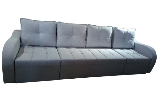 Диван Al. mebel Сити-2 серый купить,NaN