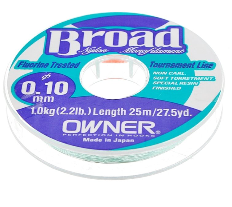 Рыболовная леска Owner Broad 0,16 мм 25 м светло-зеленая купить,NaN