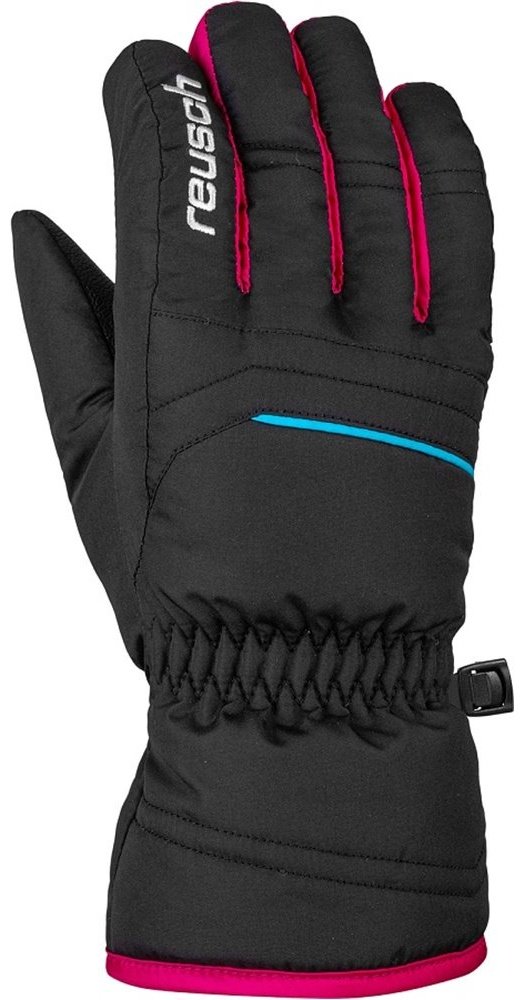 Перчатки Reusch размер 6 черный, розовый