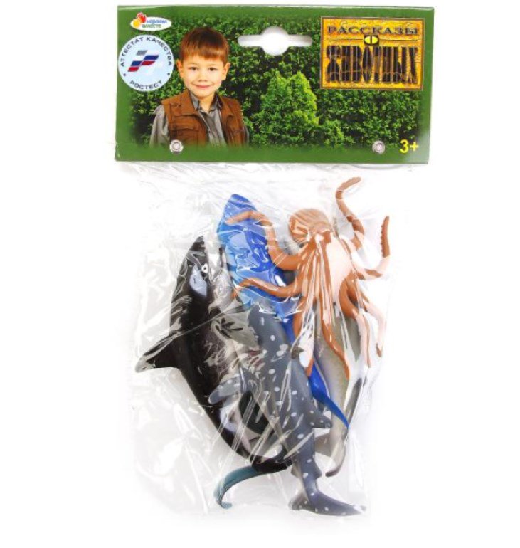Набор фигурок Играем вместе Морские животные 6шт купить,NaN