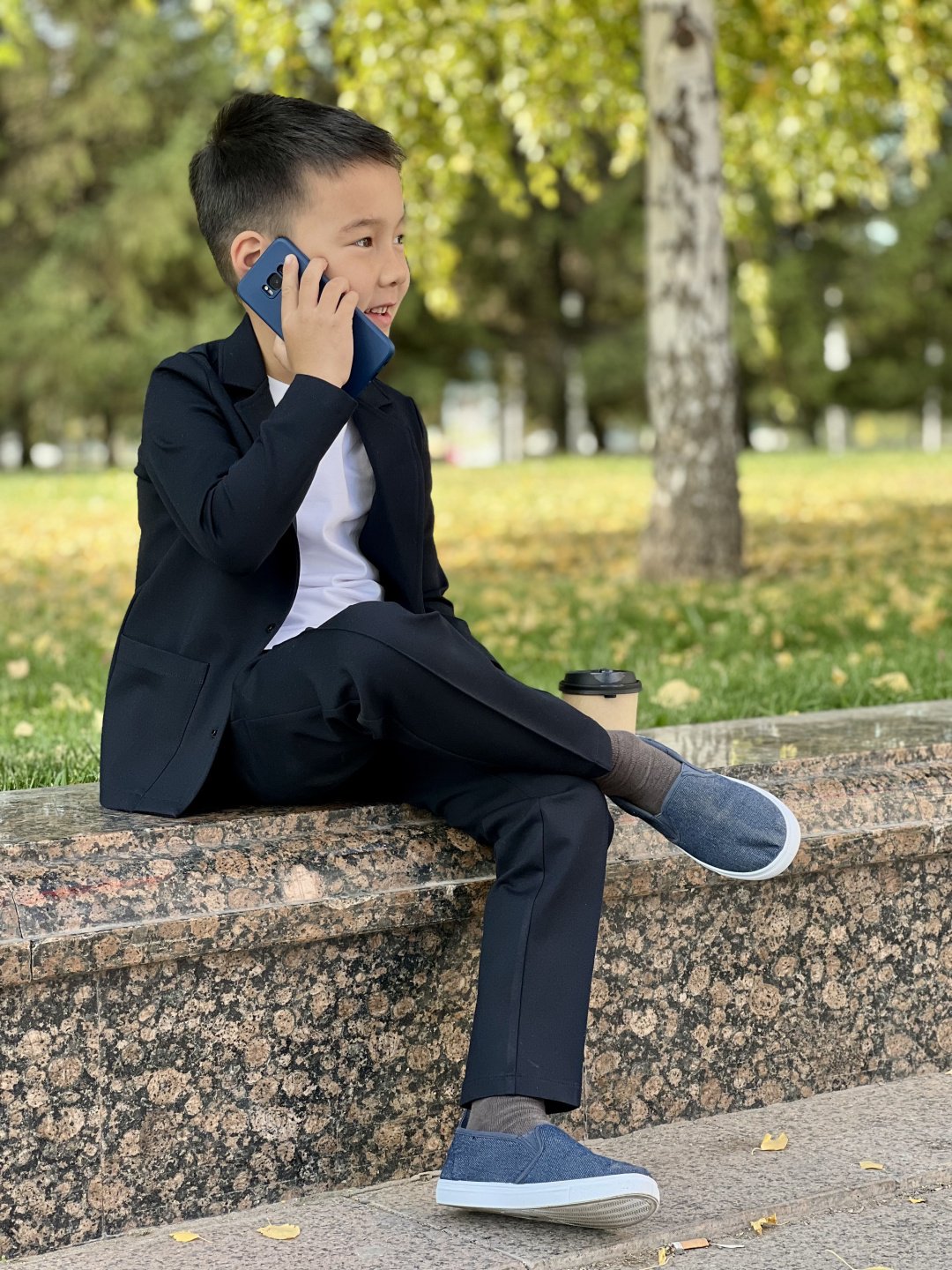 Классические брюки WOW KIDS синий