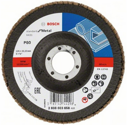 Круг лепестковый торцевой  Bosch K80 2608603658 125х22.2мм