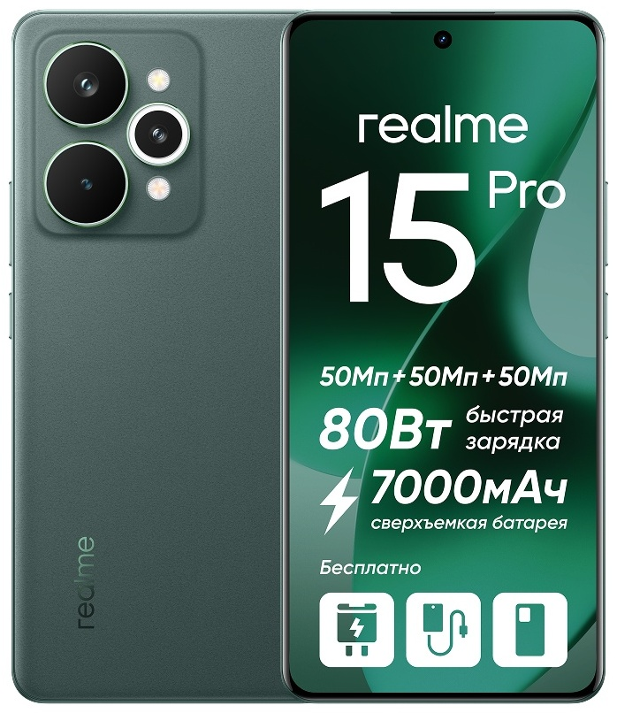 Смартфон Realme 15 Pro 5G 12/512GB Velvet Green + подарок купить,NaN
