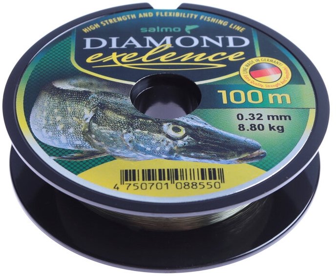 Рыболовная леска Salmo Diamond Exelence 0,32 мм 100 м зеленая