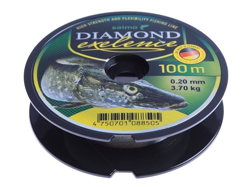 Рыболовная леска Salmo Diamond Exelence 0,20 мм 100 м зеленая купить,NaN