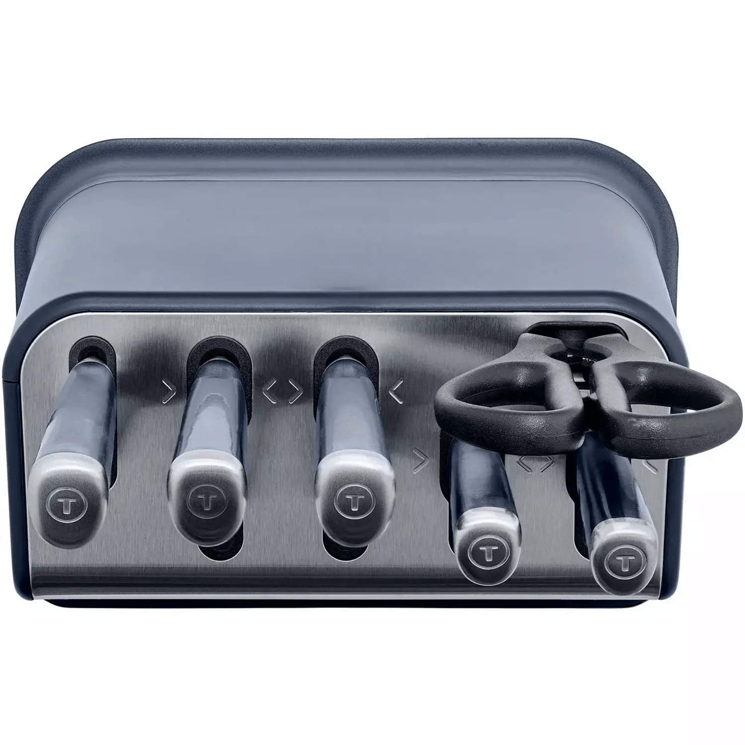 Набор ножей Tefal Ever Sharp PROK297S744 5 ножей, 1 ножницы + блок синий