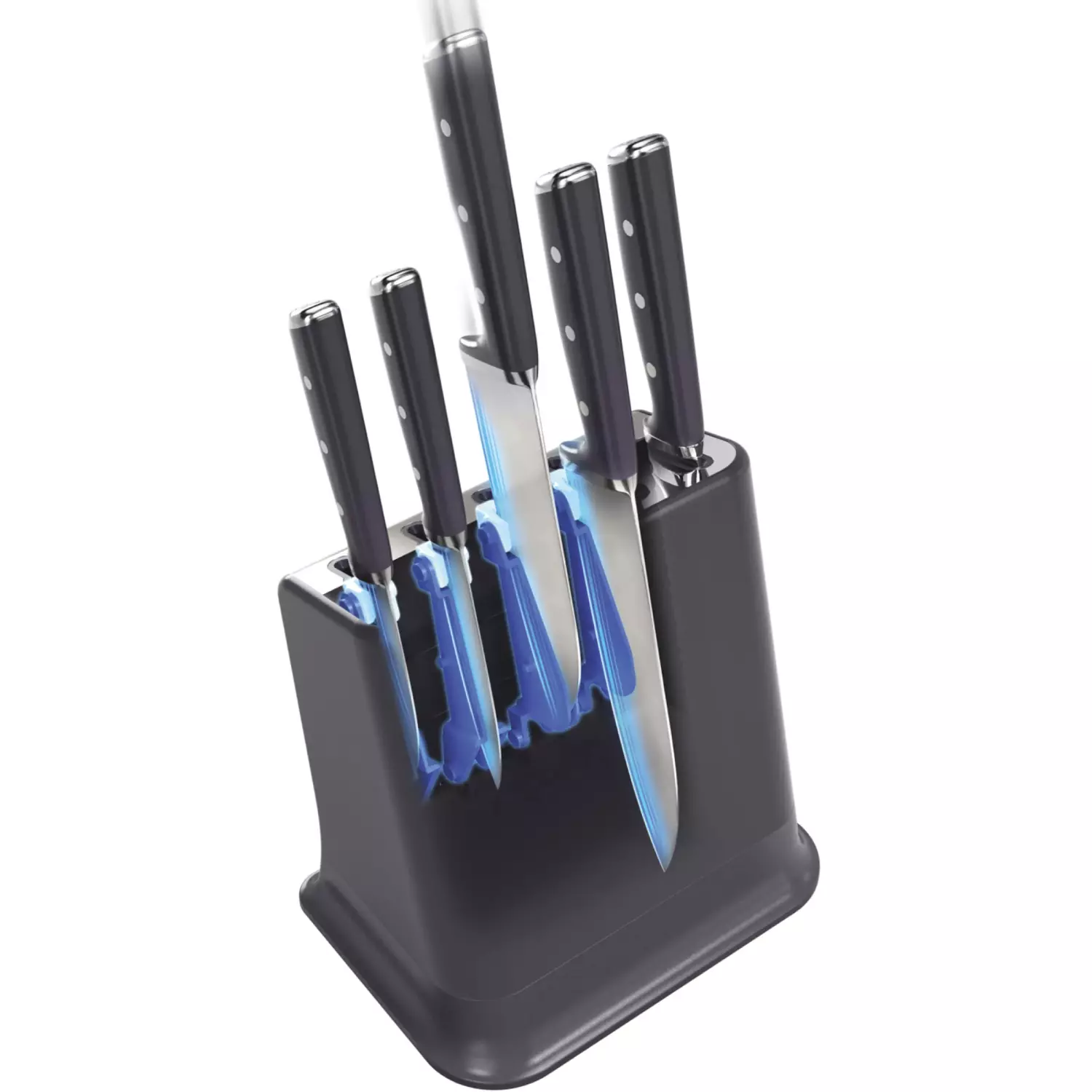 Набор ножей Tefal Ever Sharp PRO K297S644 5 ножей + блок синий купить,83990