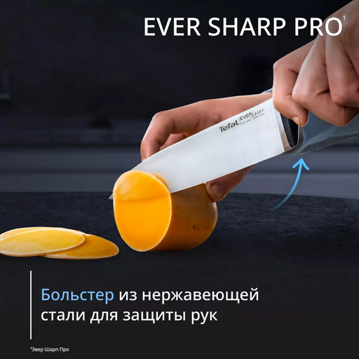 Набор ножей Tefal Ever Sharp PRO K297S644 5 ножей + блок синий
