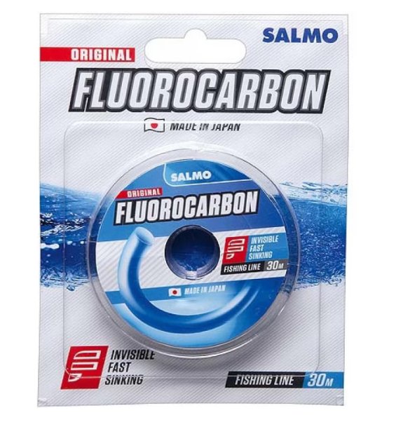 Рыболовная леска Salmo Fluorocarbon 0,16 мм 30 м прозрачная купить,NaN
