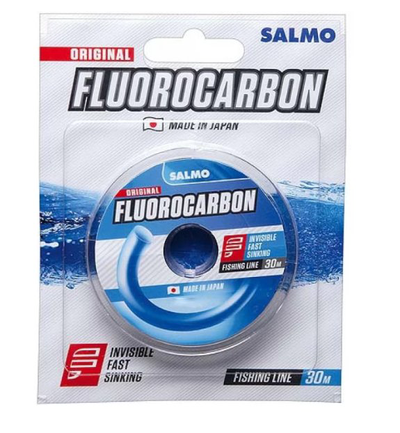 Рыболовная леска Salmo Fluorocarbon 0,16 мм 30 м прозрачная купить,NaN