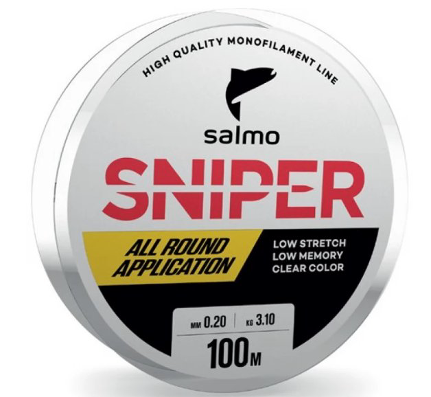 Рыболовная леска Salmo Sniper Clear 0,27 мм 100 м прозрачная купить,NaN
