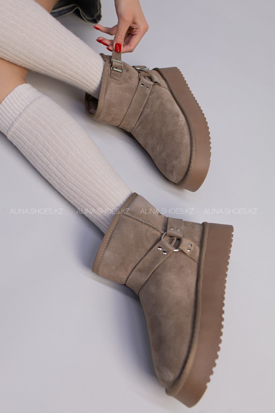 Угги alinashoes коричневый купить,NaN