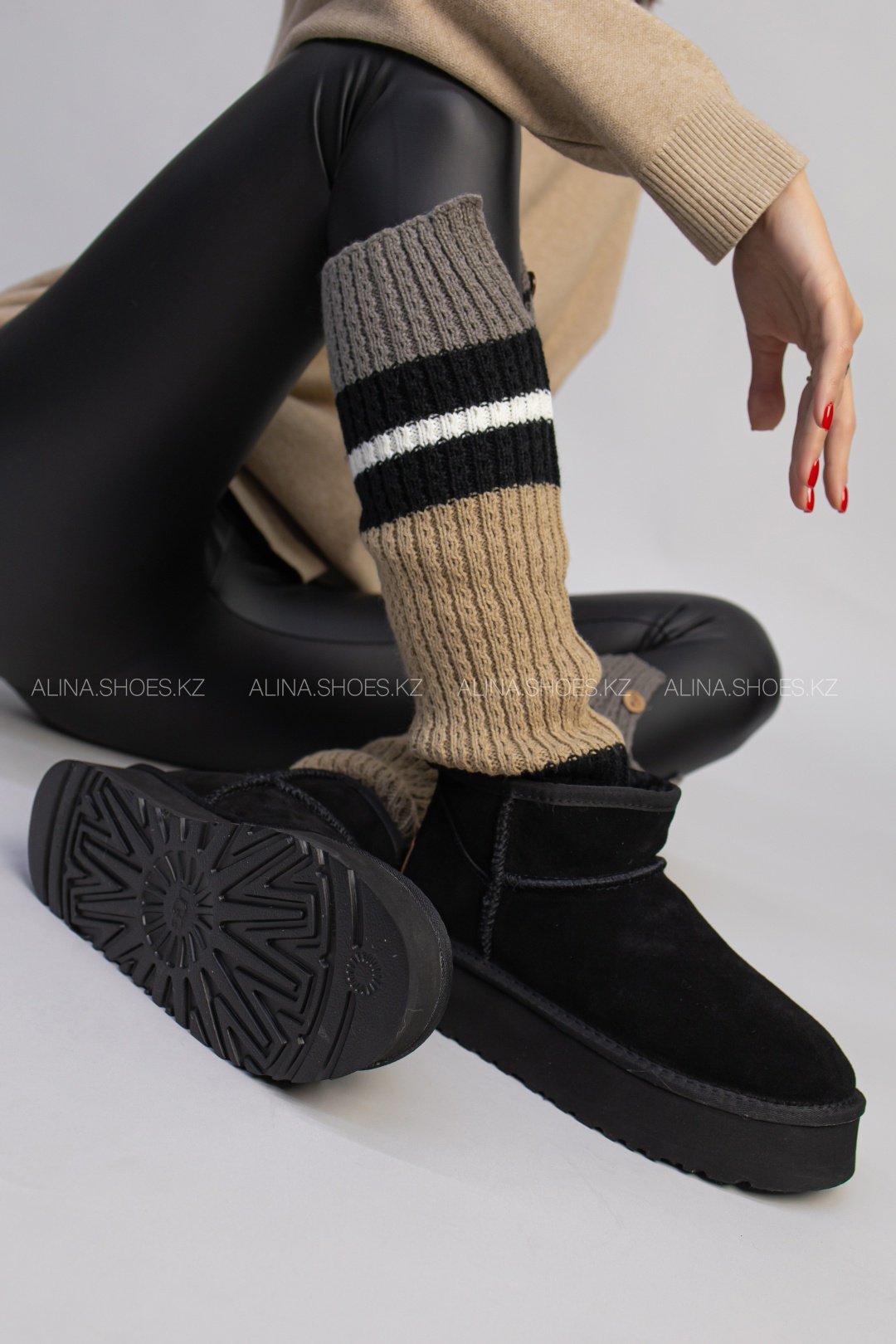 Угги alinashoes черный купить,NaN