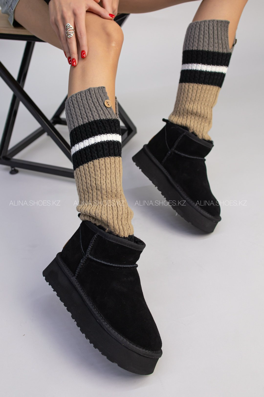 Угги alinashoes черный купить,NaN