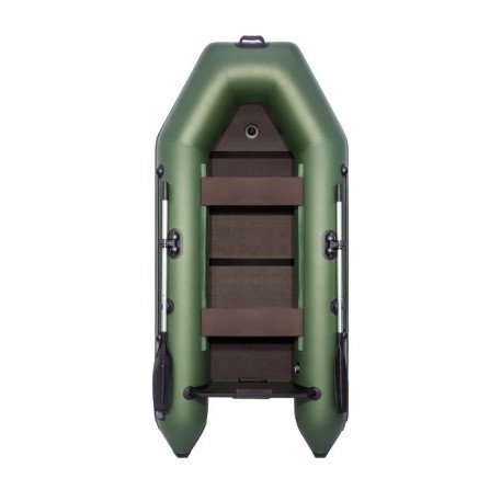 Лодка Аква 2800 слань-книжка киль зеленая