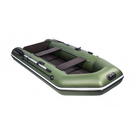 Лодка Аква 2800 слань-книжка киль зеленая