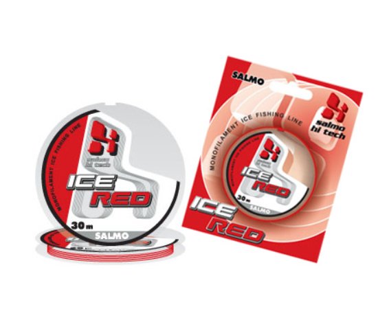 Рыболовная леска Salmo Hi-Tech Ice Red 0,10 мм 30 м красная купить,NaN