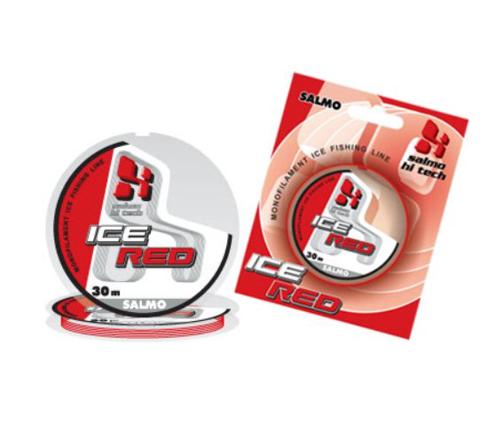 Рыболовная леска Salmo Hi-Tech Ice Red 0,10 мм 30 м красная купить,NaN